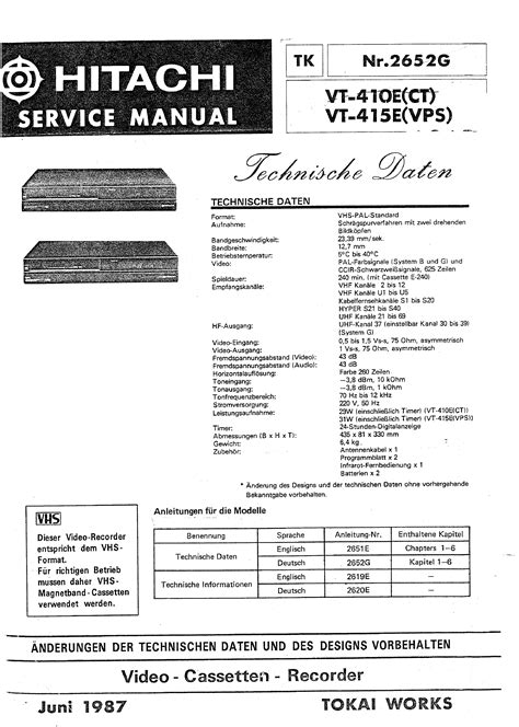 Service Manual For Hitachi Ue 30 Ebook Doc